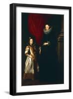 Geronima Brignole Sale with Her Daughter, 1627-Sir Anthony Van Dyck-Framed Giclee Print