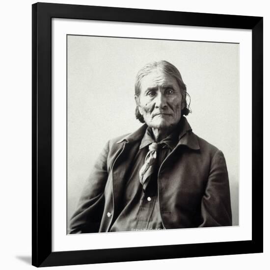 Geronimo (1829-1909)-Adolph F^ Muhr-Framed Photographic Print