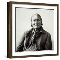 Geronimo (1829-1909)-Adolph F^ Muhr-Framed Photographic Print