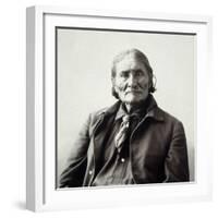 Geronimo (1829-1909)-Adolph F^ Muhr-Framed Photographic Print