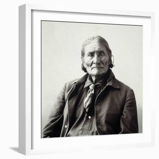 Geronimo (1829-1909)-Adolph F^ Muhr-Framed Photographic Print