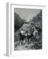 Geronimo and His Band Returning from a Raid into Mexico-Frederic Remington-Framed Giclee Print