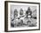 Geronimo and Three of His Apache Warriors, 1886-null-Framed Photographic Print