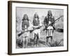 Geronimo and Three of His Apache Warriors, 1886-null-Framed Photographic Print