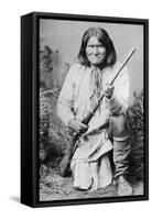 Geronimo, Apache Indian War Chief-Science Source-Framed Stretched Canvas