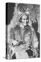 Geronimo, Apache Indian War Chief-Science Source-Stretched Canvas