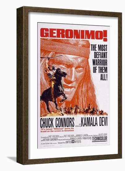 Geronimo!, Chuck Connors, 1962-null-Framed Art Print