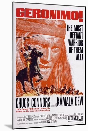 Geronimo!, Chuck Connors, 1962-null-Mounted Art Print