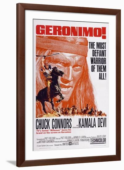 Geronimo!, Chuck Connors, 1962-null-Framed Art Print