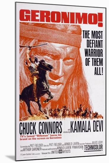 Geronimo!, Chuck Connors, 1962-null-Mounted Art Print