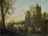 Main Gate to Egmond Castle-Gerrit Adriaensz Berckheyde-Art Print