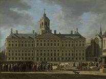 The Mauritshuis from the Langevijverburg, the Hague, with Hawking Party in the Foreground-Gerrit Adriaensz Berckheyde-Giclee Print