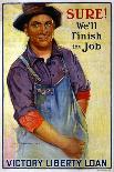 Sure! We'll Finish the Job Poster-Gerrit Albertus Beneker-Mounted Giclee Print