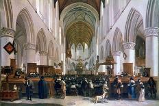 The Interior of the Grote Kerk, Haarlem, 1673-Gerrit Berckheyde-Giclee Print