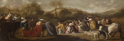 The Meeting of Jacob and Esau-Gerrit Claesz Bleker-Framed Stretched Canvas