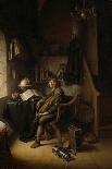Rembrandt's Mother at the Spinning Wheel-Gerrit Dou-Giclee Print