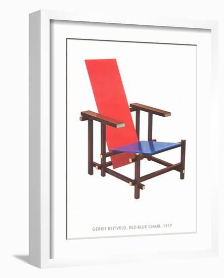 Gerrit Reitveld Red-Blue Chair-null-Framed Art Print