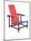 Gerrit Reitveld Red-Blue Chair-null-Mounted Art Print