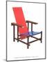 Gerrit Reitveld Red-Blue Chair-null-Mounted Art Print