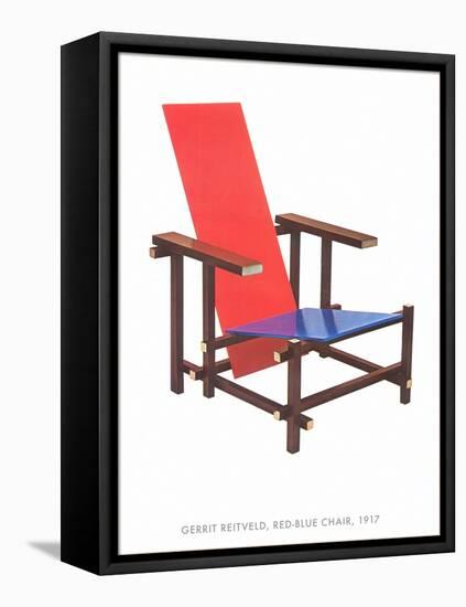 Gerrit Reitveld Red-Blue Chair-null-Framed Stretched Canvas