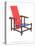Gerrit Reitveld Red-Blue Chair-null-Stretched Canvas