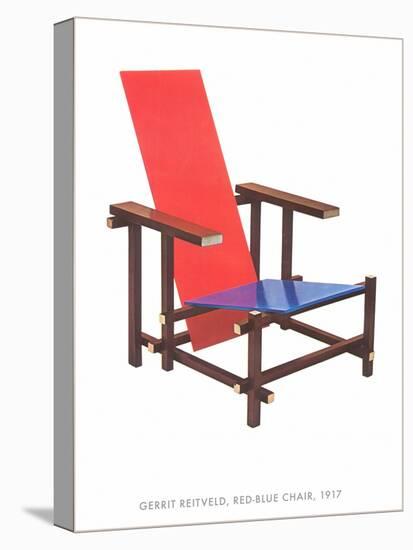 Gerrit Reitveld Red-Blue Chair-null-Stretched Canvas