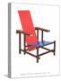 Gerrit Reitveld Red-Blue Chair-null-Stretched Canvas