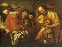 A Quack Dentist Extracting a Tooth, While a Group of Onlookers Watch Nearby-Gerrit Van Honthorst-Laminated Giclee Print