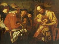 A Quack Dentist Extracting a Tooth, While a Group of Onlookers Watch Nearby-Gerrit Van Honthorst-Framed Giclee Print