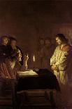 Feast Scene with a Young Married Couple, c.1617-Gerrit van Honthorst-Giclee Print