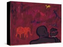 Young Elephant-Gerry Baptist-Stretched Canvas