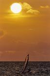 Windsurfing on the Ocean at Sunset, Maui, Hawaii, USA-Gerry Reynolds-Photographic Print