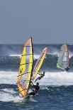 Sunset, Windsurfing, Ocean, Maui, Hawaii, USA-Gerry Reynolds-Photographic Print
