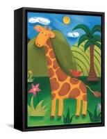 Gerry the Giraffe-Sophie Harding-Framed Stretched Canvas