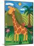 Gerry the Giraffe-Sophie Harding-Mounted Art Print