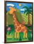 Gerry the Giraffe-Sophie Harding-Framed Premium Giclee Print