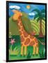 Gerry the Giraffe-Sophie Harding-Framed Premium Giclee Print