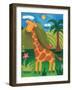 Gerry the Giraffe-Sophie Harding-Framed Premium Giclee Print