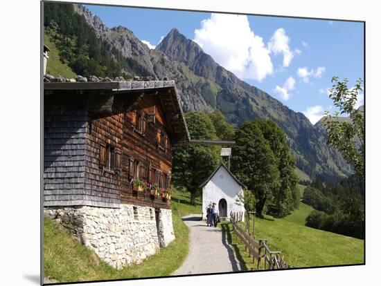 Gerstruben Near Oberstdorf and Mount Hoefats, Allgau, Bavaria, Germany, Europe-Hans Peter Merten-Mounted Photographic Print