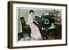Gertie Millar, British Actress and Singer, Playing the Piano, C1890-1909-null-Framed Giclee Print