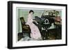 Gertie Millar, British Actress and Singer, Playing the Piano, C1890-1909-null-Framed Giclee Print