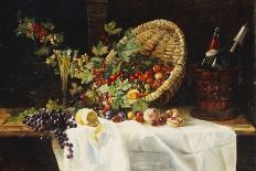 Cherries and Gooseberries in a Basket, 1859-Gertrud Trefftz-Framed Stretched Canvas