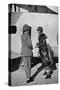 Gertrude Bell Beside Her Aeroplane-null-Stretched Canvas
