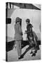 Gertrude Bell Beside Her Aeroplane-null-Stretched Canvas