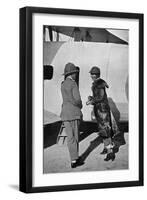 Gertrude Bell Beside Her Aeroplane-null-Framed Photographic Print