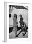 Gertrude Bell Beside Her Aeroplane-null-Framed Photographic Print