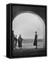 Gertrude Bell Looking Out into the Desert - Iraq-null-Framed Stretched Canvas