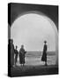 Gertrude Bell Looking Out into the Desert - Iraq-null-Stretched Canvas