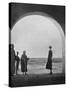 Gertrude Bell Looking Out into the Desert - Iraq-null-Stretched Canvas