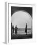 Gertrude Bell Looking Out into the Desert - Iraq-null-Framed Photographic Print